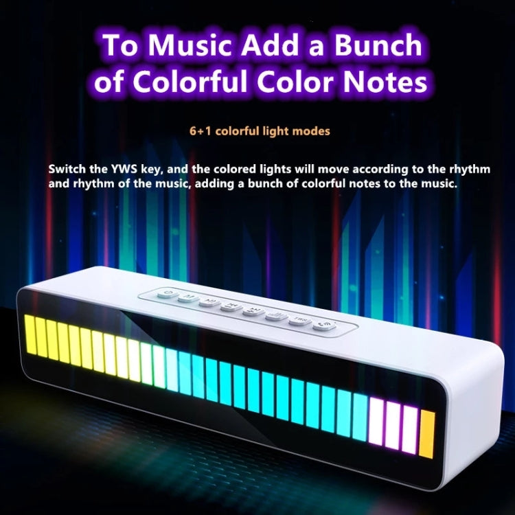 Duosi M8 LED Pickup Rhythm Ambient Light Multi-function TWS Bluetooth Speaker Bar(Black) - free shipping - PMC TechLife - Order now!