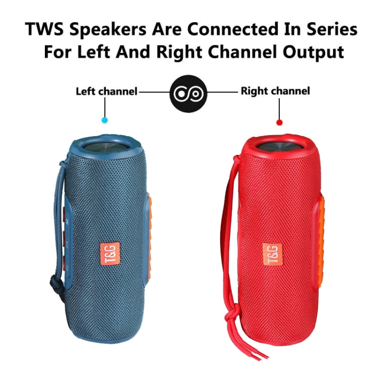 T&G TG341 TWS Portable Wireless Bluetooth HiFi Speaker(Blue) - Desktop Speaker by T&G | Online Shopping South Africa | PMC Jewellery | Buy Now Pay Later Mobicred