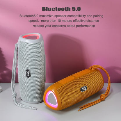 T&G TG344 Portable LED Light TWS Wireless Bluetooth Speaker(Orange) - Desktop Speaker by T&G | Online Shopping South Africa | PMC Jewellery