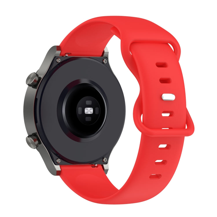For Amazfit Pace 22mm Silicone Solid Color Watch Band(Grey) - Watch Bands by PMC TechLife | Online Shopping South Africa | PMC TechLife | Buy Now Pay Later Mobicred
