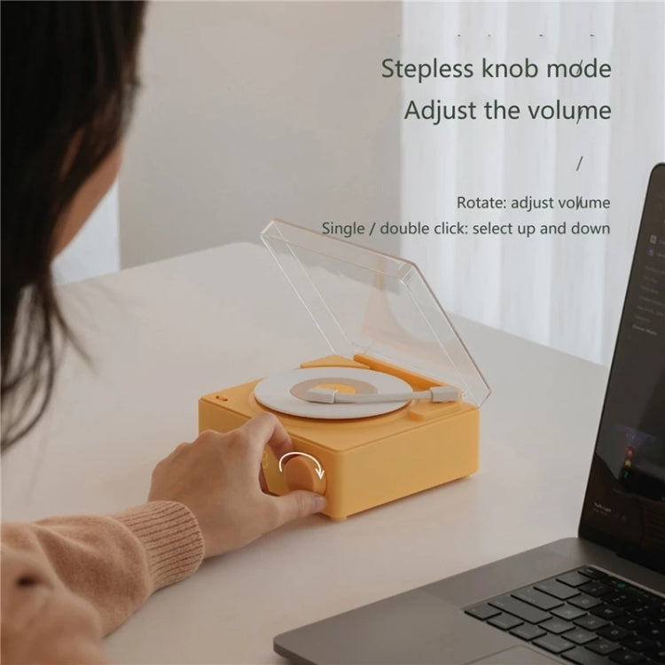 Duosi X11 Vinyl Atomic Retro Bluetooth Speaker Desktop Creative Alarm Clock(White) - free shipping - PMC TechLife - Order now!
