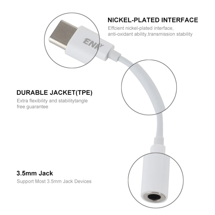 ENKAY USB-C / Type-C to 3.5mm Aux Adapter Digital Decoding Audio Cable - free shipping - PMC TechLife - Order now!