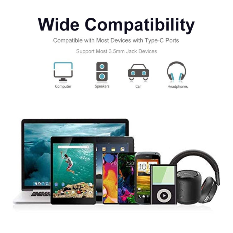 ENKAY USB-C / Type-C to 3.5mm Nylon Braided Aux Adapter Digital Decoding Audio Cable - free shipping - PMC TechLife - Order now!