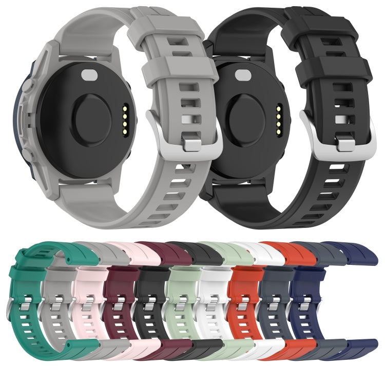 Compatible with Garmin Compatible witherunner 745 22mm Silicone Sports Watch Band(Red) - Watch Bands by PMC TechLife | Online Shopping South Africa | PMC TechLife | Buy Now Pay Later Mobicred