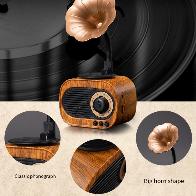 B5 Retro Phonograph Design Portable Wireless Stereo Speaker - Desktop Speaker by PMC TechLife | Online Shopping South Africa | PMC TechLife
