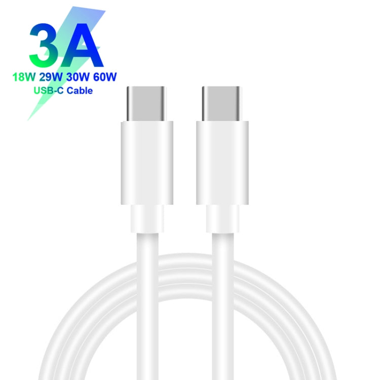 TE-P2 PD20W USB-C / Type-C Car Charger with Type-C to Type-C Data Cable(White) - Car Charger by PMC TechLife | Online Shopping South Africa | PMC TechLife