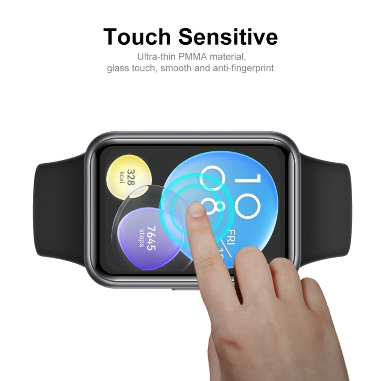5 PCS For Huawei Watch Fit 2 ENKAY Hat-Prince 3D Full Coverage Soft PC Edge + PMMA HD Screen Protector Film - Screen Protector by ENKAY | Online Shopping South Africa | PMC TechLife | Buy Now Pay Later Mobicred