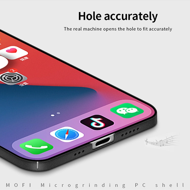 For iPhone 14 Pro MOFI Fandun Series Frosted PC Ultra-thin Phone Case(Black) - free shipping - PMC TechLife - Order now!