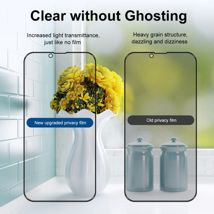 For iPhone 16e / 14 / 13 / 13 Pro 2pcs ENKAY 28 Degree Anti-peeping Tempered Glass Film - iPhone 14 Tempered Glass by ENKAY | Online Shopping South Africa | PMC TechLife | Buy Now Pay Later Mobicred