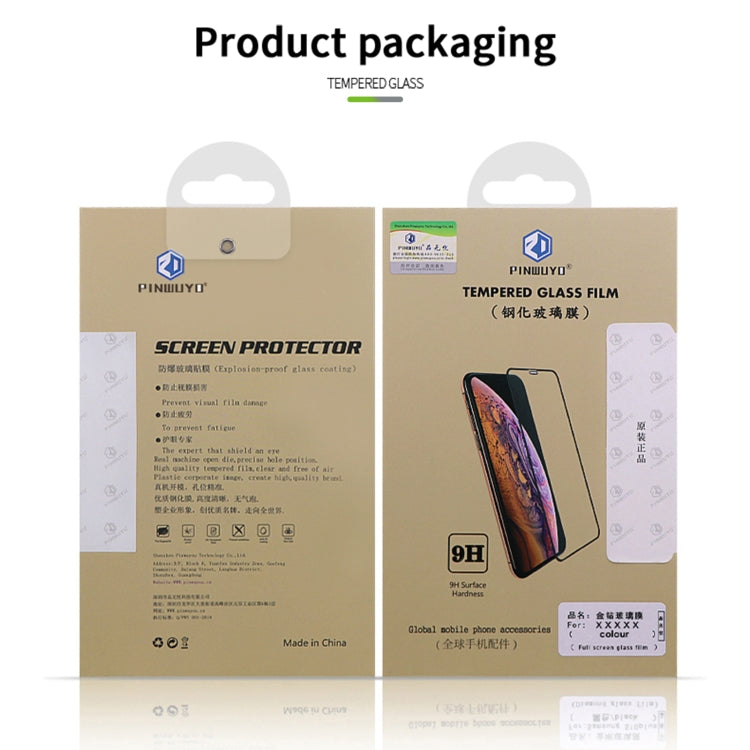 For iPhone 14 PINWUYO 9H 2.5D Full Screen Tempered Glass Film(Black) - iPhone 14 Tempered Glass by PINWUYO | Online Shopping South Africa | PMC TechLife | Buy Now Pay Later Mobicred