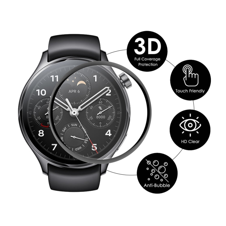 2 PCS For Xiaomi Watch S1 Pro ENKAY 3D Full Coverage Screen Protector Film - Screen Protector by ENKAY | Online Shopping South Africa | PMC TechLife | Buy Now Pay Later Mobicred