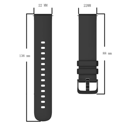 For Xiaomi Haylou GST LS09B 22mm Solid Color Soft Silicone Watch Band(Wine Red) - Watch Bands by PMC Jewellery | Online Shopping South Africa | PMC Jewellery | Buy Now Pay Later Mobicred