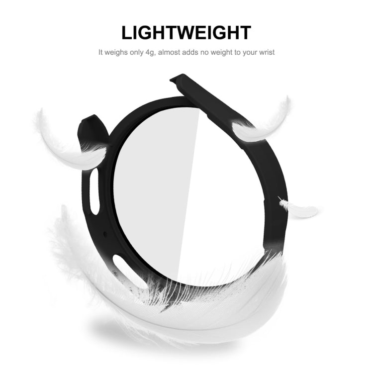 For Samsung Galaxy Watch5 44mm ENKAY Hat-Prince Full Coverage PC Frame + 9H Tempered Glass Case(Black) - free shipping - PMC TechLife - Order now!