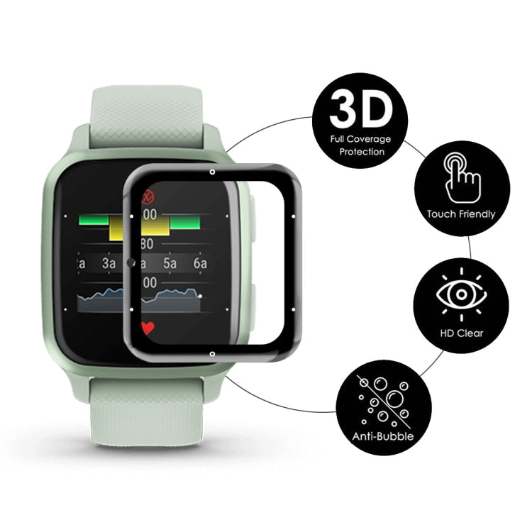 5 PCS Compatible with Garmin Venu SQ 2 ENKAY 3D Full Coverage Soft PC Edge + PMMA HD Screen Protector Film(Music Version) - Screen Protector by ENKAY | Online Shopping South Africa | PMC TechLife | Buy Now Pay Later Mobicred