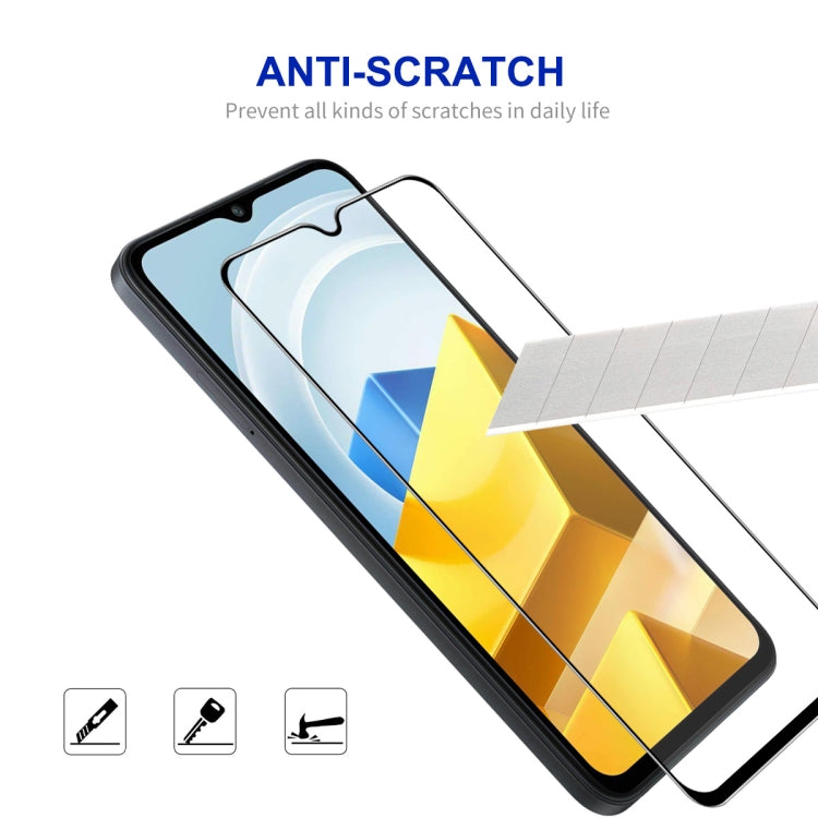 For Xiaomi Poco M5 10pcs ENKAY Full Glue 0.26mm 9H 2.5D Tempered Glass Full Film -  by ENKAY | Online Shopping South Africa | PMC Jewellery