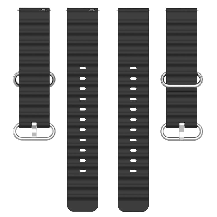 For Xiaomi MI Watch S1 Pro 22mm Ocean Style Silicone Solid Color Watch Band(Grey) - free shipping - PMC TechLife - Order now!