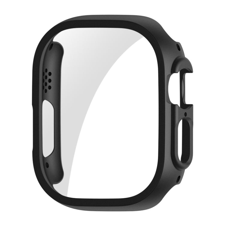 For Apple Watch Ultra / Ultra 2 49mm ENKAY PC Frame 9H Tempered Glass Case(Black) - Watch Cases by ENKAY | Online Shopping South Africa | PMC TechLife | Buy Now Pay Later Mobicred