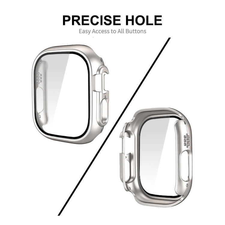 For Apple Watch Ultra / Ultra 2 49mm ENKAY PC Frame 9H Tempered Glass Case(Black) - Watch Cases by ENKAY | Online Shopping South Africa | PMC TechLife | Buy Now Pay Later Mobicred