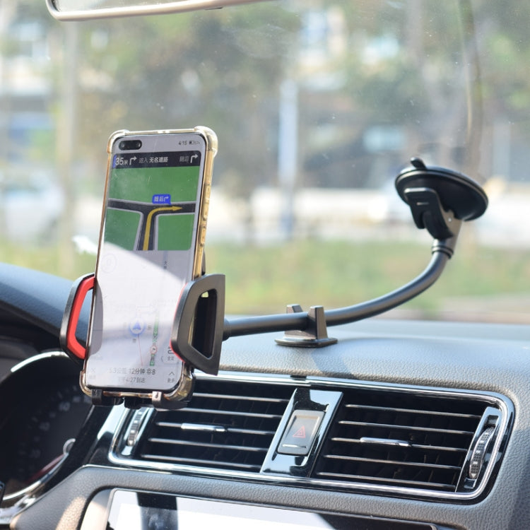X034 Long Arm Flexible Goose Neck Windshield Car Cell Phone Holder - Car Holders by PMC Jewellery | Online Shopping South Africa | PMC Jewellery