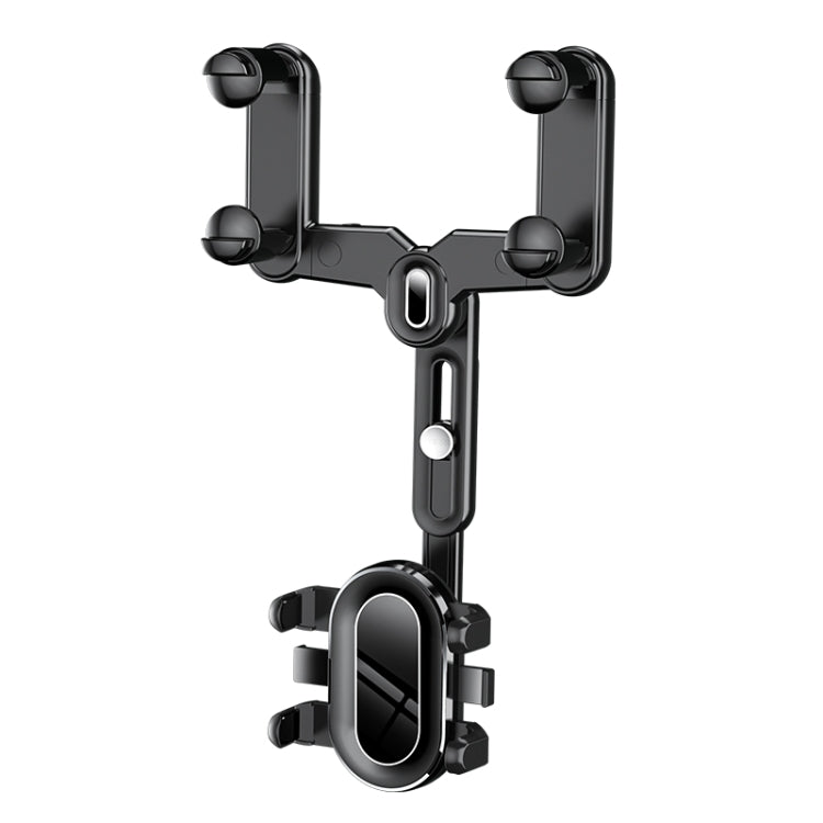 H03 Car Rearview Mirror Mobile Phone Holder 360 Rotation Foldable - Car Holders by PMC TechLife | Online Shopping South Africa | PMC TechLife