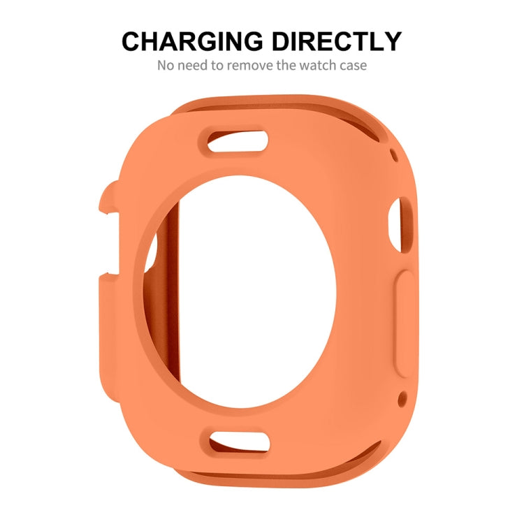 For Apple Watch Ultra 49mm ENKAY Solid Color Protective Soft TPU Frame Case(Cyan) - free shipping - PMC TechLife - Order now!