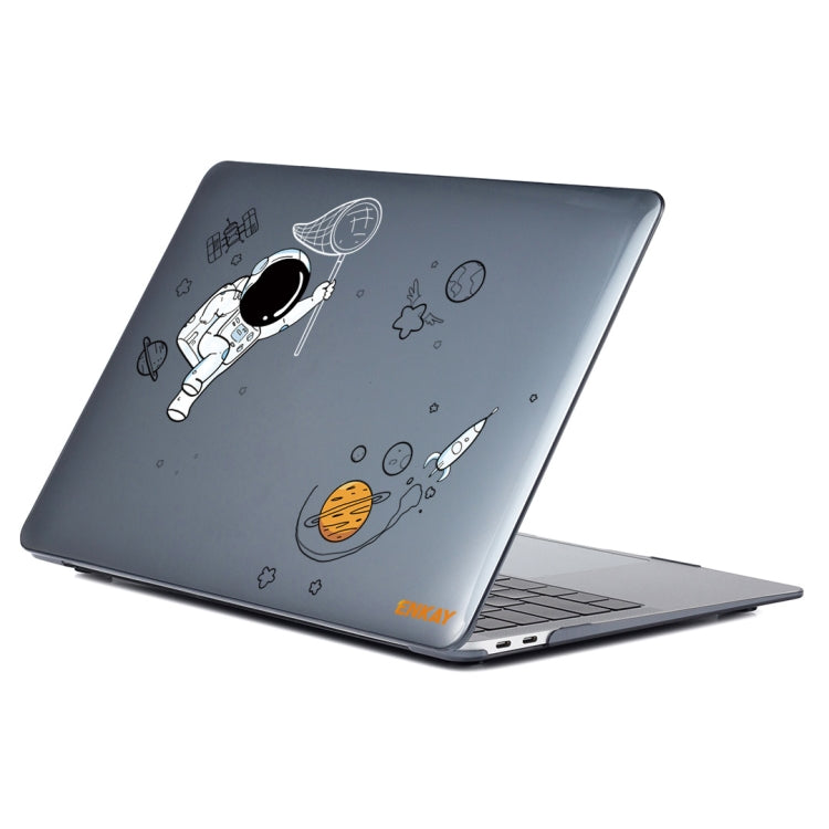 For MacBook Pro 13.3 A1706/A1989/A2159 ENKAY Hat-Prince 3 in 1 Spaceman Pattern Laotop Protective Crystal Case with TPU Keyboard Film / Anti-dust Plugs, Version:EU(Spaceman No.2) - free shipping - PMC TechLife - Order now!