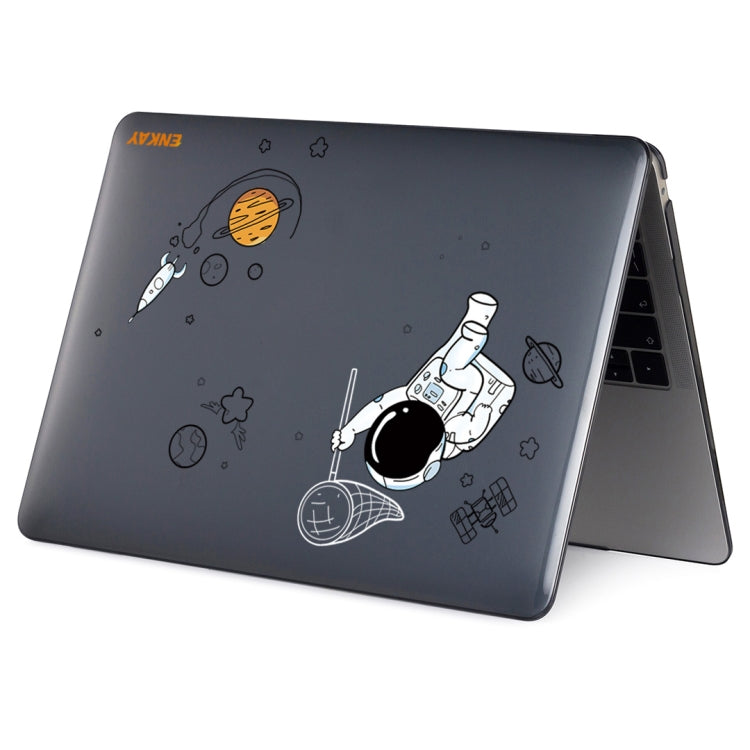 For MacBook Pro 13.3 A1706/A1989/A2159 ENKAY Hat-Prince 3 in 1 Spaceman Pattern Laotop Protective Crystal Case with TPU Keyboard Film / Anti-dust Plugs, Version:EU(Spaceman No.2) - free shipping - PMC TechLife - Order now!