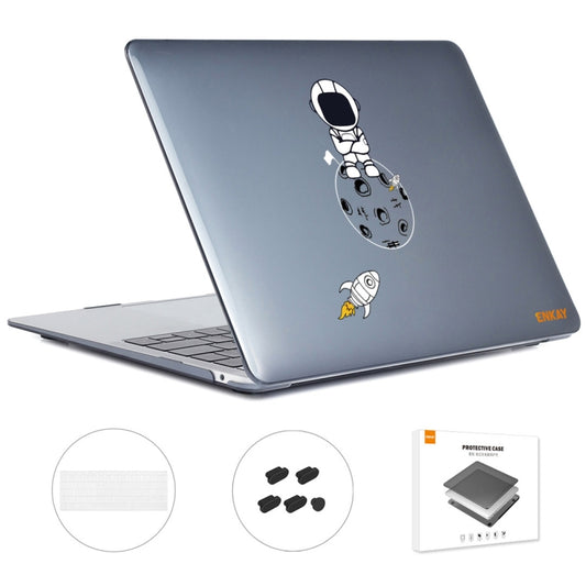 For MacBook Pro 13.3 A1708 ENKAY Hat-Prince 3 in 1 Spaceman Pattern Laotop Protective Crystal Case with TPU Keyboard Film / Anti-dust Plugs, Version:EU(Spaceman No.4) - MacBook Pro Cases by ENKAY | Online Shopping South Africa | PMC Jewellery