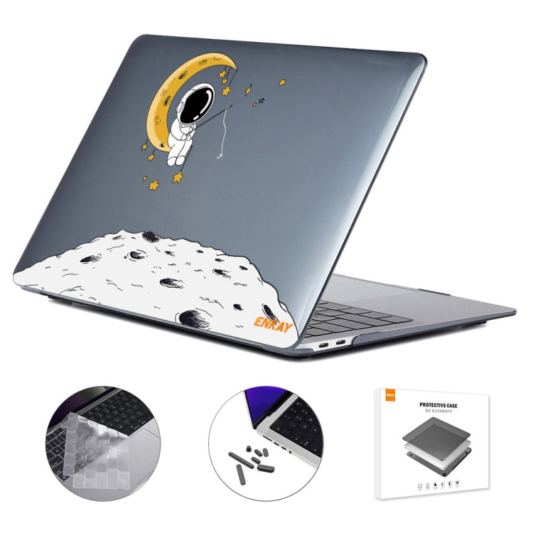 For MacBook Air 13.6 2022/2024 A2681 (M2) / A3113 (M3) ENKAY Hat-Prince 3 in 1 Spaceman Pattern Laotop Protective Crystal Case with TPU Keyboard Film / Anti-dust Plugs, Version:US(Spaceman No.3) - free shipping - PMC TechLife - Order now!