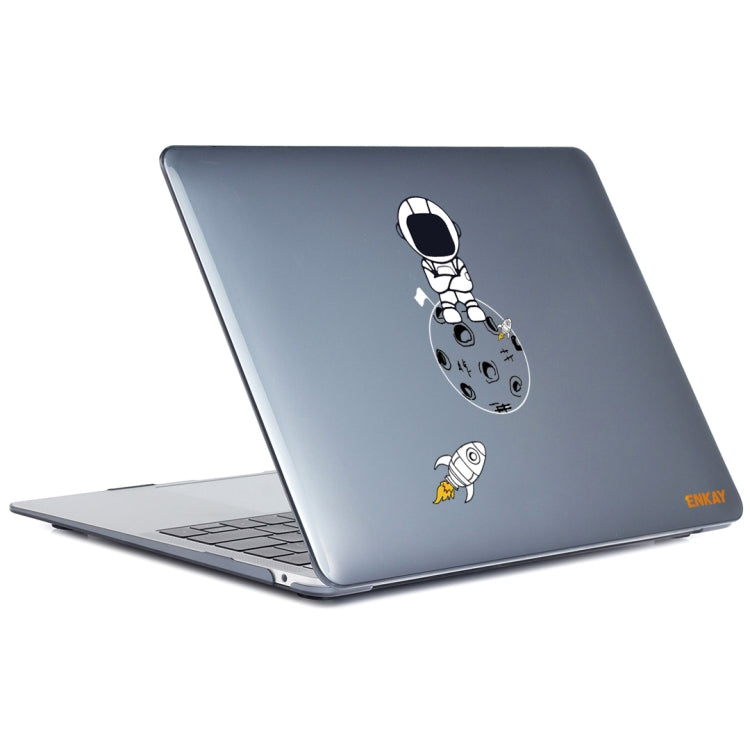 For MacBook Pro 15.4 A1707/A1990 ENKAY Hat-Prince 3 in 1 Spaceman Pattern Laotop Protective Crystal Case with TPU Keyboard Film / Anti-dust Plugs, Version:EU(Spaceman No.4) - MacBook Pro Cases by ENKAY | Online Shopping South Africa | PMC Jewellery | Buy Now Pay Later Mobicred