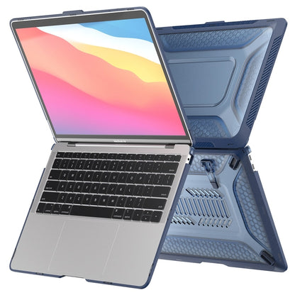 For MacBook Air 13.3 2020 A2179/A2337 ENKAY Hat-Prince 3 in 1 Protective Bracket  Case Cover Hard Shell with TPU Keyboard Film / Anti-dust Plugs, Version:US(Grey) - MacBook Air Cases by ENKAY | Online Shopping South Africa | PMC Jewellery