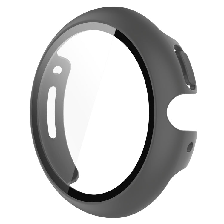For Google Pixel Watch Tempered Glass Film PC Watch Case(Gray) - Watch Cases by PMC TechLife | Online Shopping South Africa | PMC TechLife | Buy Now Pay Later Mobicred