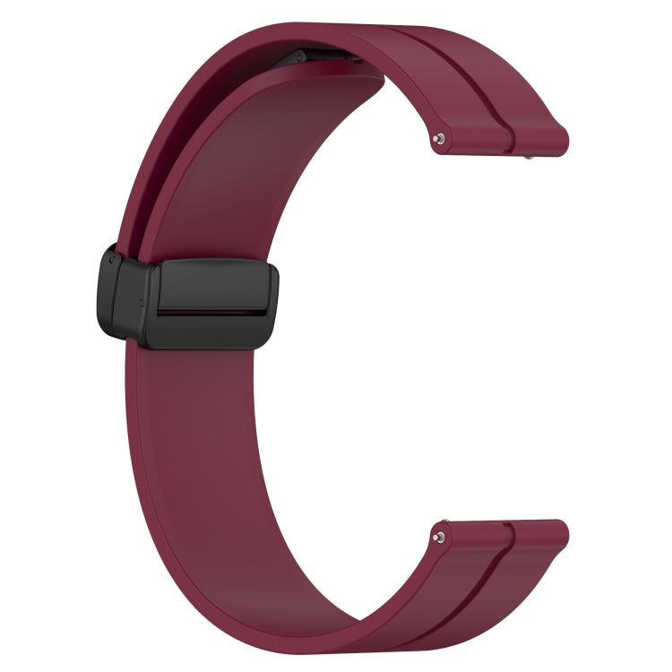 Compatible with Garmin Compatible witherunner 645 Music 20mm Solid Color Magnetic Clasp Silicone Watch Band(Wine Red) - free shipping - PMC TechLife - Order now!
