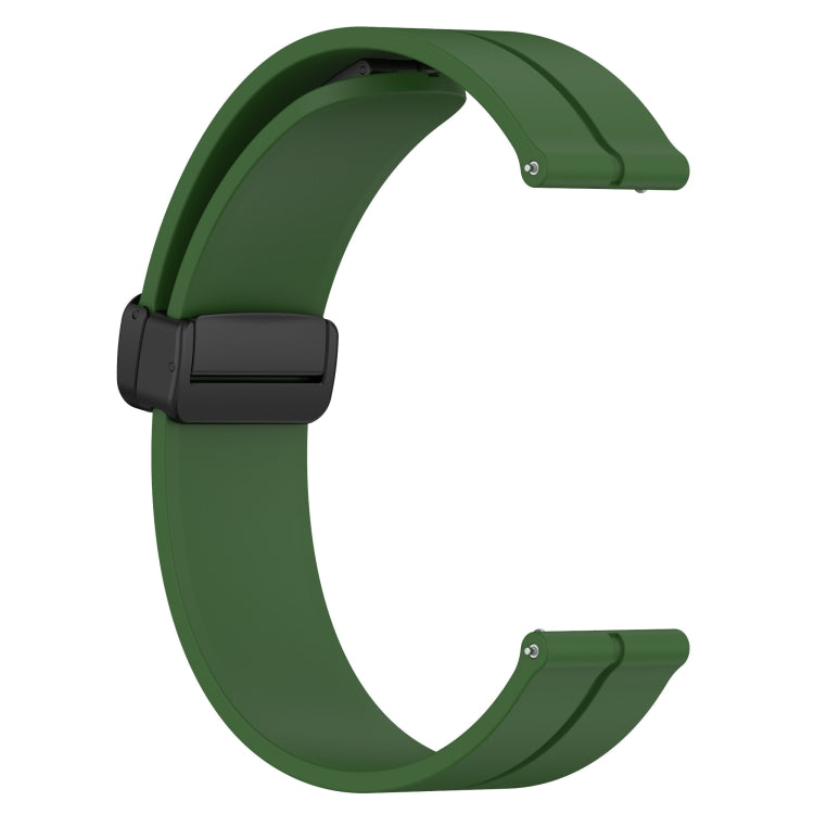 For Amazfit GTR 3 22mm Solid Color Magnetic Clasp Silicone Watch Band(Army Green) - free shipping - PMC TechLife - Order now!