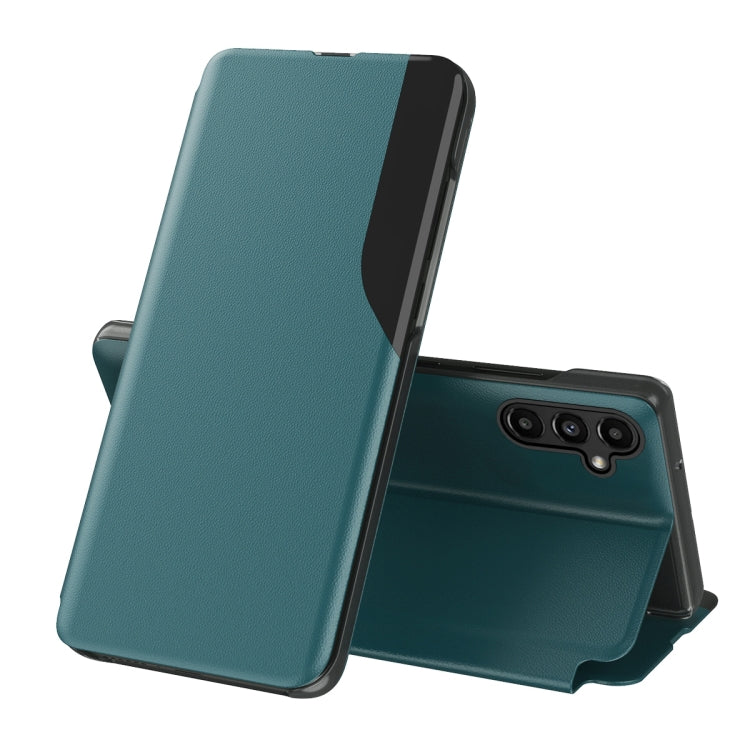 For Samsung Galaxy A14 5G Attraction Flip Holder Leather Phone Case(Green) - free shipping - PMC TechLife - Order now!