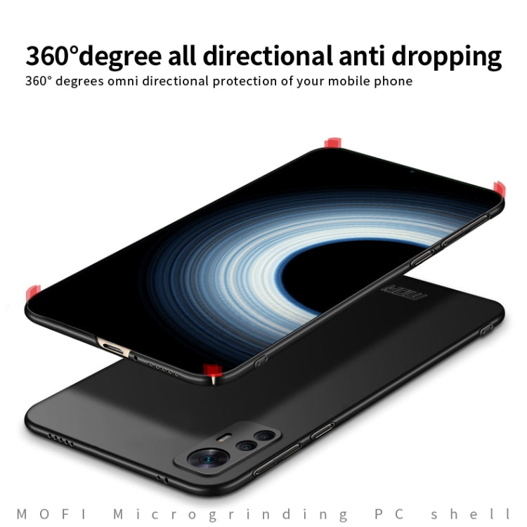 For Xiaomi 12T / Redmi K50 Ultra MOFI Micro Frosted PC Ultra-thin Hard Case(Red) - Xiaomi Cases by MOFI | Online Shopping South Africa | PMC TechLife | Buy Now Pay Later Mobicred