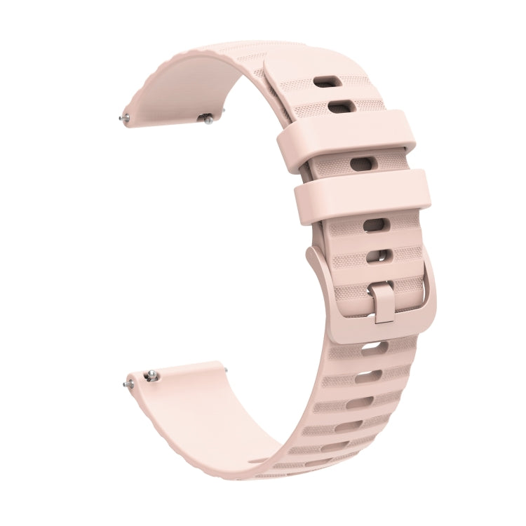 For Amazfit GTS 2E 20mm Wavy Dot Pattern Solid Color Silicone Watch Band(Pink) - free shipping - PMC TechLife - Order now!