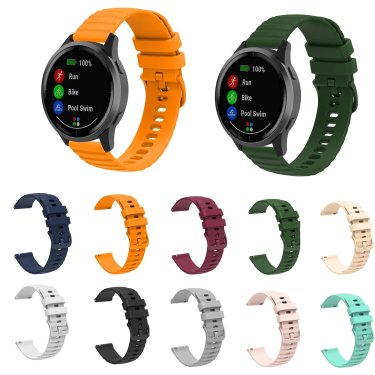 For Huawei Watch GT Runner 22mm Wavy Dot Pattern Solid Color Silicone Watch Band(Grey) - free shipping - PMC TechLife - Order now!