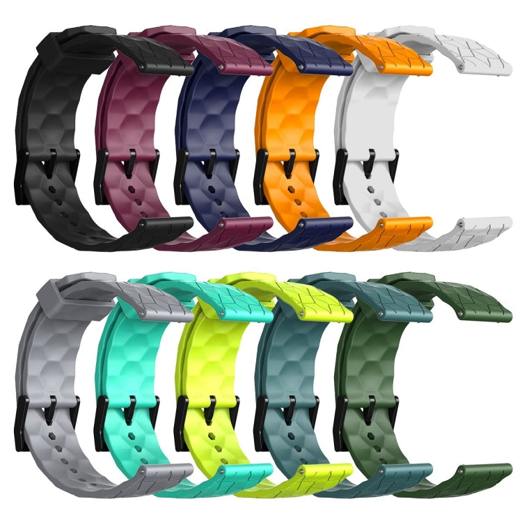 For Amazfit Pop 20mm Football Pattern Solid Color Silicone Watch Band(Wine Red) - free shipping - PMC TechLife - Order now!