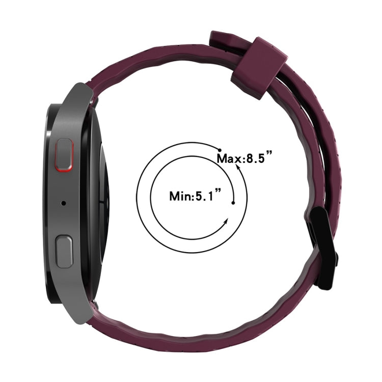 For Amazfit Pop 20mm Football Pattern Solid Color Silicone Watch Band(Wine Red) - free shipping - PMC TechLife - Order now!