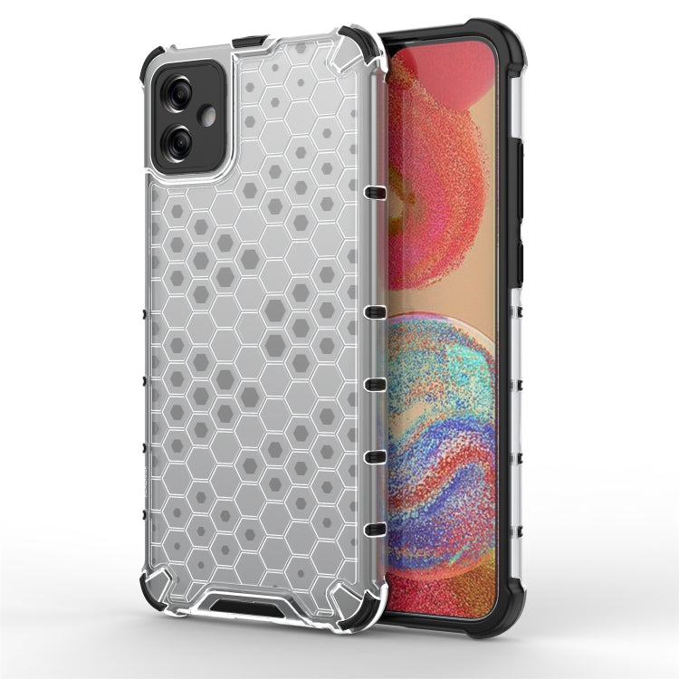 For Samsung Galaxy A04e 4G Honeycomb Phone Case(White) - Galaxy Phone Cases by PMC TechLife | Online Shopping South Africa | PMC TechLife