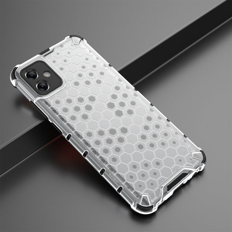 For Samsung Galaxy A04e 4G Honeycomb Phone Case(White) - Galaxy Phone Cases by PMC TechLife | Online Shopping South Africa | PMC TechLife