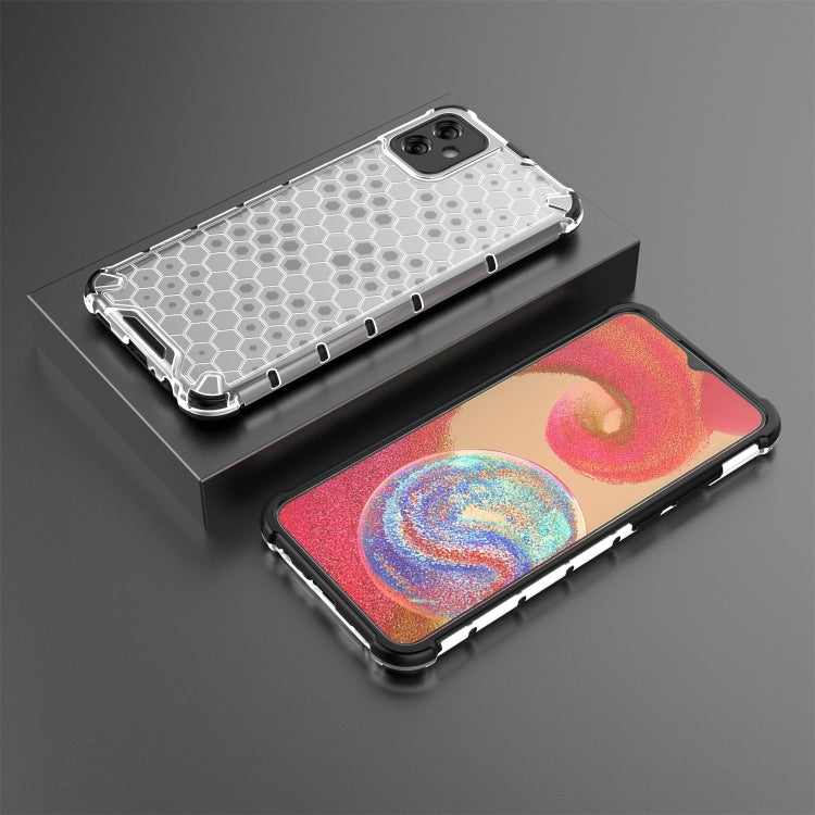For Samsung Galaxy A04e 4G Honeycomb Phone Case(White) - Galaxy Phone Cases by PMC TechLife | Online Shopping South Africa | PMC TechLife
