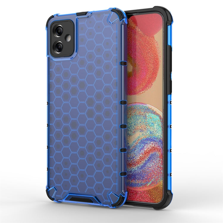 For Samsung Galaxy A04e 4G Honeycomb Phone Case(Blue) - Galaxy Phone Cases by PMC Jewellery | Online Shopping South Africa | PMC Jewellery