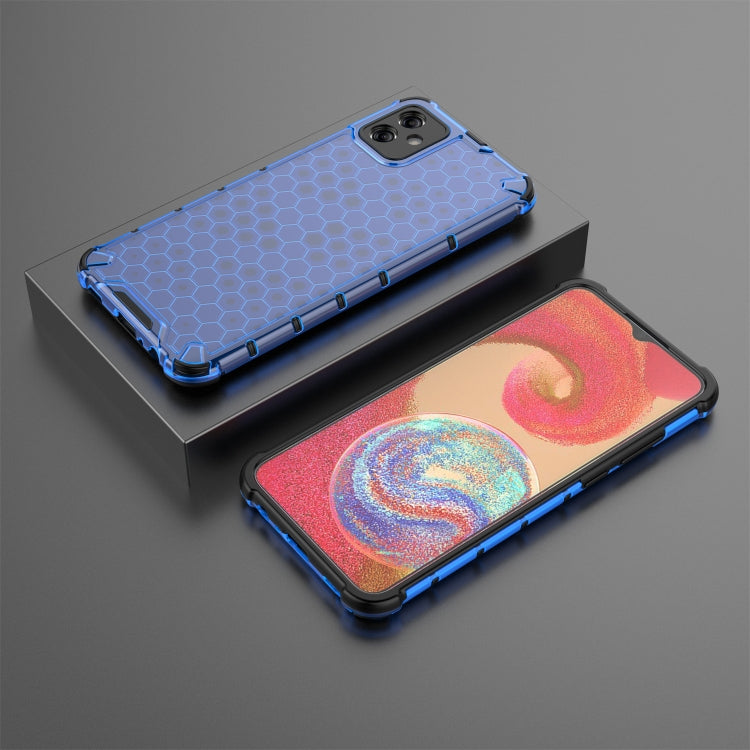 For Samsung Galaxy A04e 4G Honeycomb Phone Case(Blue) - Galaxy Phone Cases by PMC Jewellery | Online Shopping South Africa | PMC Jewellery