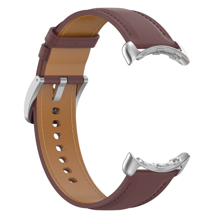 For Google Pixel Watch Leather Embossed Sewing Watch Band(Dark Brown) - free shipping - PMC TechLife - Order now!