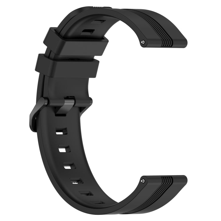For Huawei Watch GT 2E 22mm Concave Striped Slicone Watch Band(Black) - free shipping - PMC TechLife - Order now!