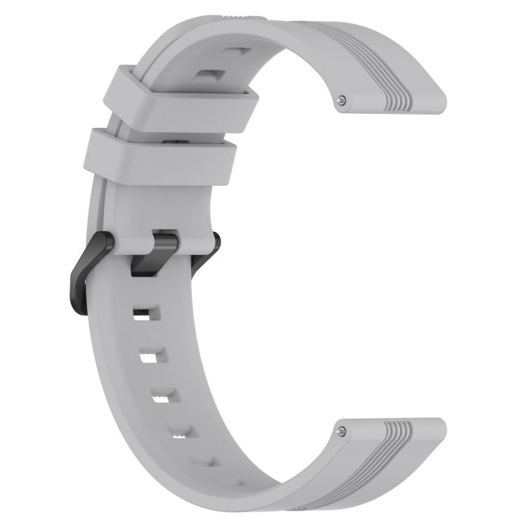 For Huawei Watch GT2 42mm 20mm Concave Striped Slicone Watch Band(Grey) - free shipping - PMC TechLife - Order now!