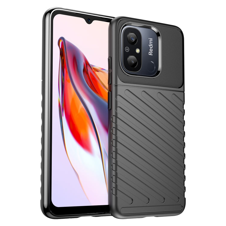 For Redmi 12C Thunderbolt Shockproof TPU Protective Soft Phone Case(Black) - free shipping - PMC TechLife - Order now!