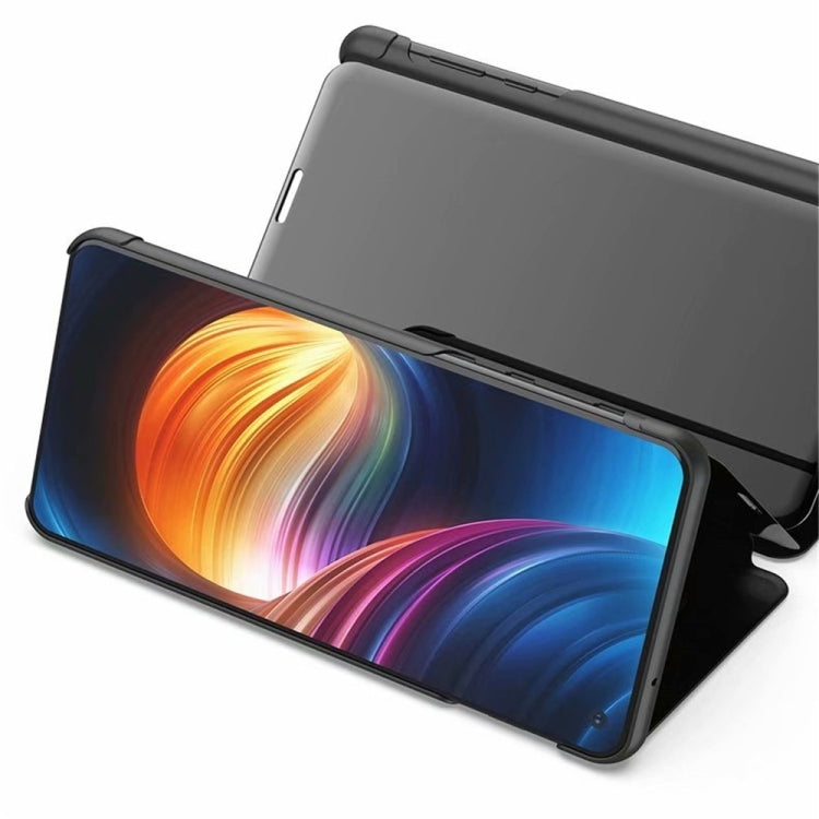 For Samsung Galaxy A34 5G Plated Mirror Horizontal Flip Leather Phone Case with Holder(Blue) - free shipping - PMC TechLife - Order now!